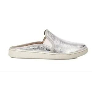 Ugg Luci Silver Metallic Slip-On Sneakers Size 7.5